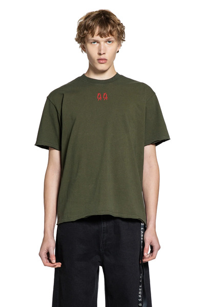  Cotton T-shirt Embroidered Logo 
