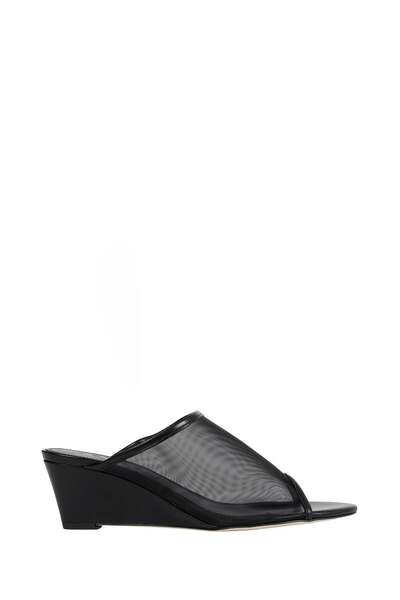  Suzanne Mesh And Nappa Mules 