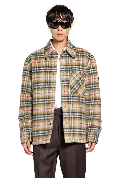  Check Wool Reversible Overshirt 