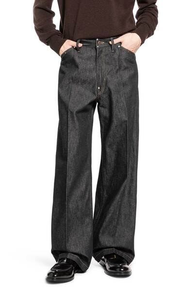  Wide Denim Pants With Studs 