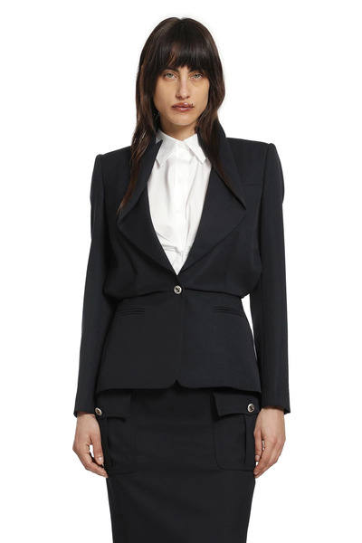  Folded Lapel Blazer 
