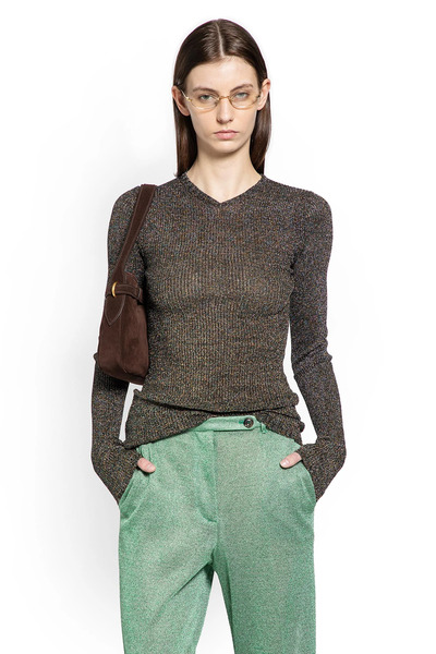  Lurex V-neck Sweater 