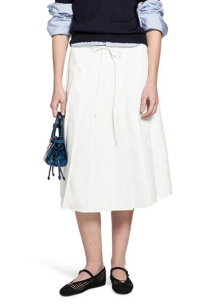  Pleated Midi Skirt 