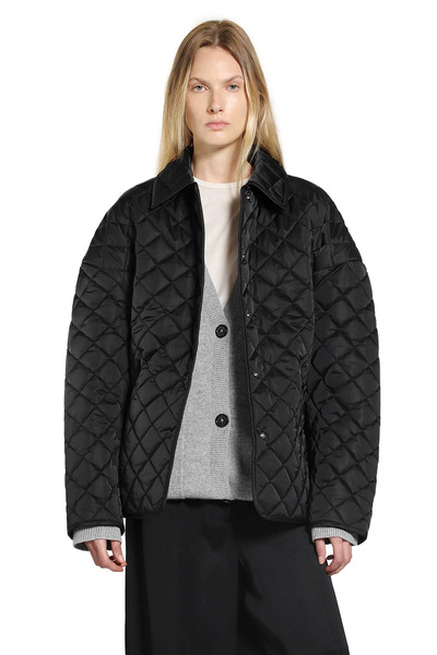 Oversized Quilted Bomber Jacket 
