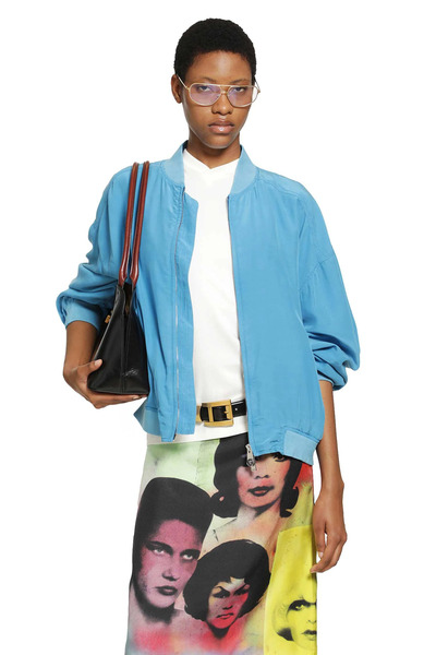  Overdyed Silk Poplin Bomber 