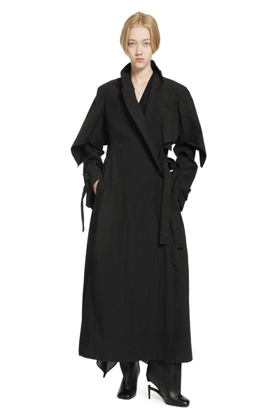  Draped Trench Coat 