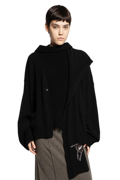  Scarf Cardigan With Hood 