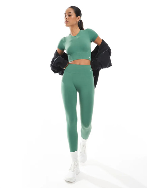  4th & Reckless Leggings Deportivos Verdes Moldeadores De Talle Alto Sin Costuras De 4th & Reckless (parte De Un Conjunto) 