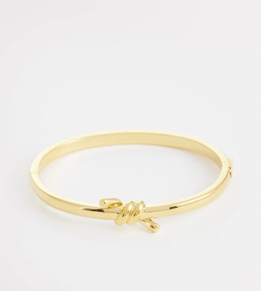  Abbott Lyon Pulsera Dorada Con Detalle De Nudo Retorcido De Acero Inoxidable Chapada En 18 Quilates De Abbott Lyon-dorado 