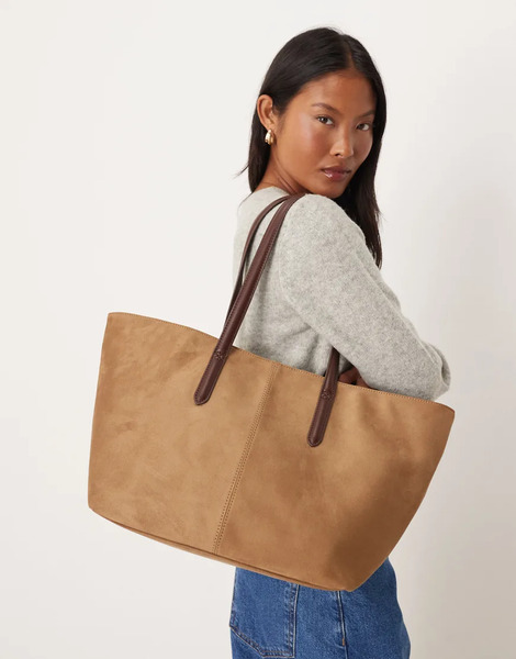  Accessorize Bolso Tote Beis De Antelina De Accessorize-neutro 