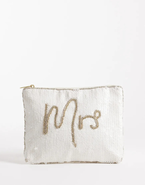  Accessorize Monedero Blanco Con Detalle De Abalorios mrs De Accessorize 