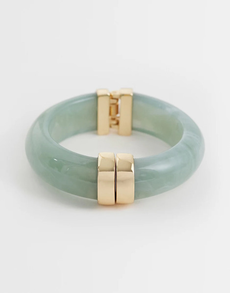  Accessorize Pulsera Verde Claro De Resina Con Cierre De Accessorize 
