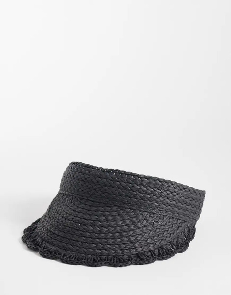 Accessorize Visera Negra Con Ribete Festoneado De Accessorize-negro 