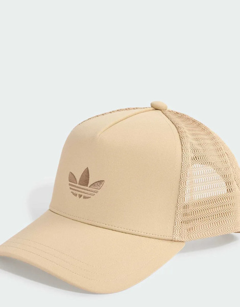  Adidas Originals Adidas Originals - Adicolor Classic - Gorra De Camionero Caqui Tres Con Visera Curvada Y Diseño De Espuma-neutro 