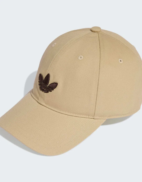  Adidas Originals Gorra De Béisbol Caqui Piedra Con Detalle De Trébol Adicolor Classic Trefoil De Adidas Originals-neutro 