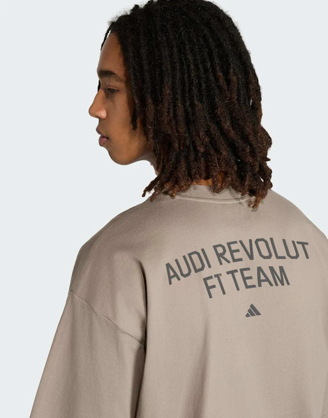  Adidas Performance Camiseta Marrón Pálido Y Rojo Intenso De Manga Corta Con Gráfico En Relieve Audi Formula One Team I De Adidas Performance-brown 