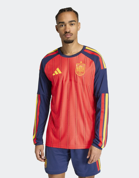  Adidas Performance Camiseta Rojo Vivo De Manga Larga De La Primera Equipación De La Selección De España Del 2026 De Adidas Performance 