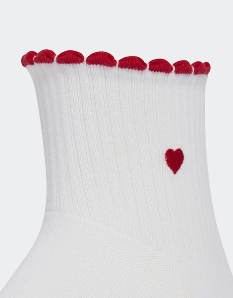  Adidas Performance Adidas Performance - Pack De 3 Pares De Calcetines De Color Blanco, Rojo Escarlata Y Negro Con Estampado Gráfico Para Mujer 