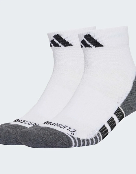  Adidas Performance Pack De 3 Pares De Calcetines De Color Blanco Y Negro Acolchados De Caña Media Climacool Cushioned De Adidas Performance 