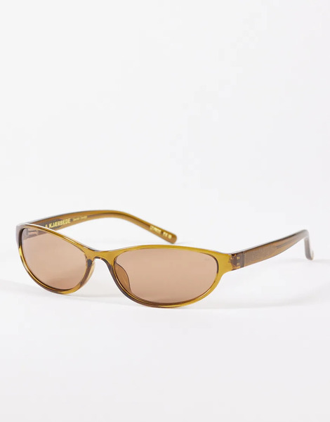  A.kjaerbede Gafas De Sol Transparentes Ahumadas Ovaladas Estrechas Estilo Ojos De Gato Alexa De A.kjaerbede-brown 