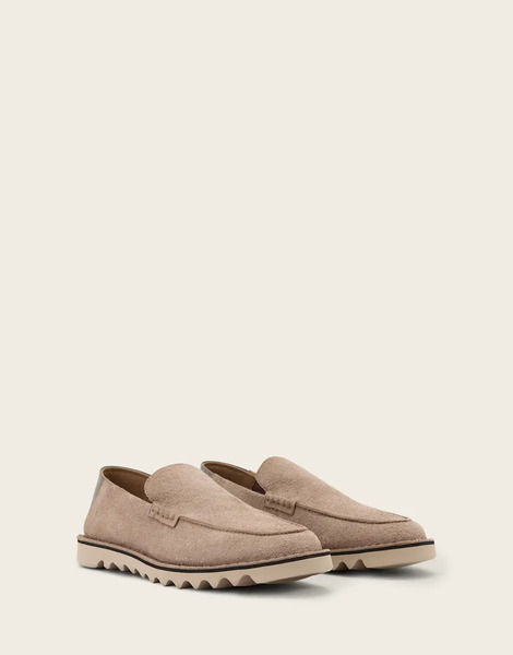  Allsaints Allsaints - Slix - Mocasines Marrones De Ante-marrón 