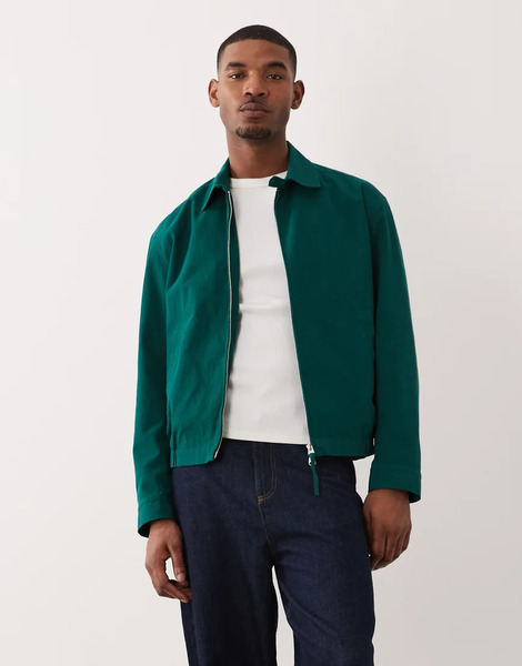  Arket Cazadora Verde De Algodón Puro De Arket 