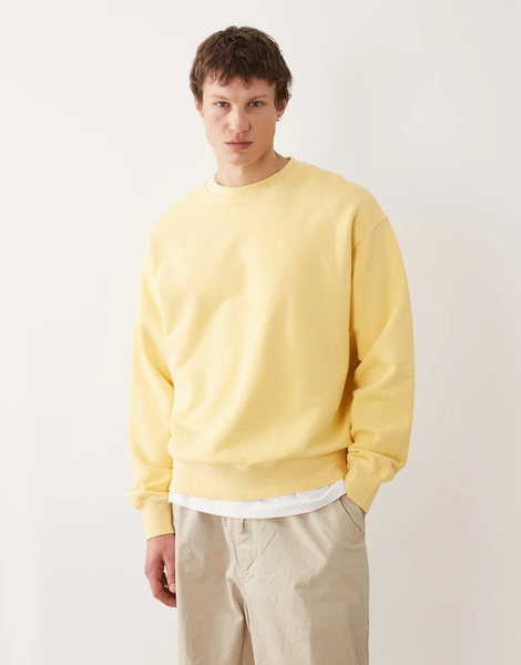  Arket Sudadera Amarilla Con Cuello Redondo Premium De Arket-amarillo 