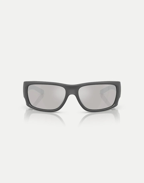  Arnette Gafas De Sol Gris Mate Y Brillante Rectangulares Con Lentes Plateadas Efecto Espejo Flipside De Arnette 