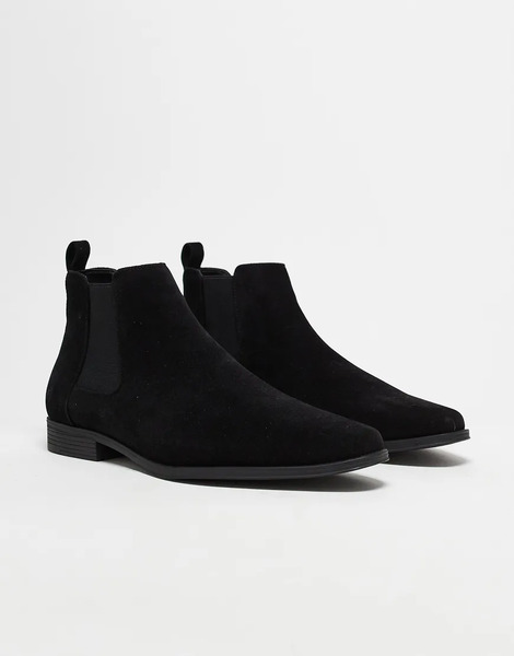  Asos Design Botines Chelsea Negros De Antelina De Asos Design 