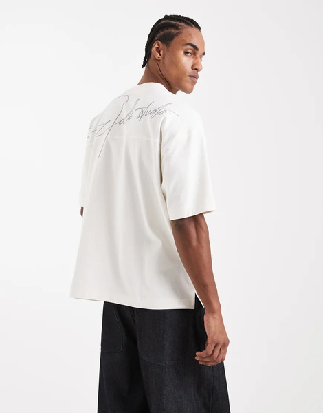  Asos Design Camiseta Gris Extragrande Con Estampado Gráfico studios De Tejido Muy Grueso De Asos Design Circular Design Collection 