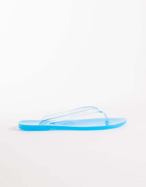  Asos Design Chanclas Azules De Goma Foxton De Asos Design 