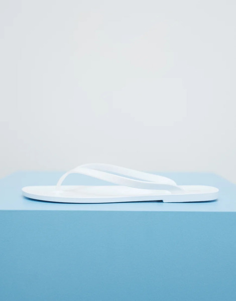  Asos Design Chanclas Blancas De Goma Foxton De Asos Design-blanco 