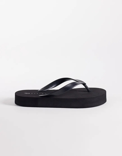  Asos Design Chanclas Negras Flavio De Asos Design-negro 