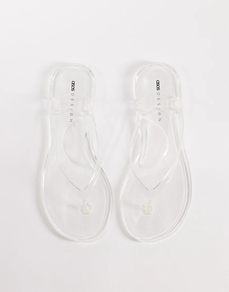  Asos Design Chanclas Transparentes De Goma Foxton De Asos Design 