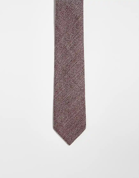  Asos Design Corbata Burdeos De Lino De Asos Design-verde 