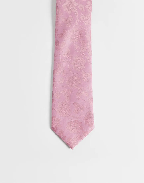  Asos Design Corbata Rosa Con Estampado Floral De Asos Design 