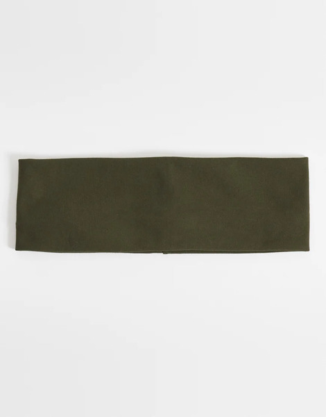  Asos Design Asos Design - Diadema Caqui De Punto Liso Suave-verde 
