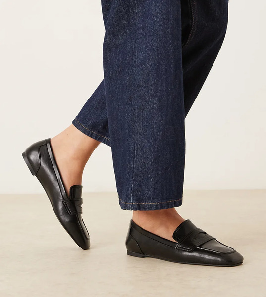  Asos Design Mocasines Negros Malta De Asos Design Wide Fit 