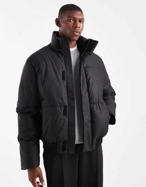  Asos Design Plumífero Negro De Asos Design 