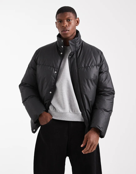  Asos Design Plumífero Negro De Asos Design 