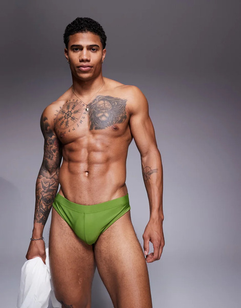  Asos Design Slips De Baño Verdes De Asos Design 