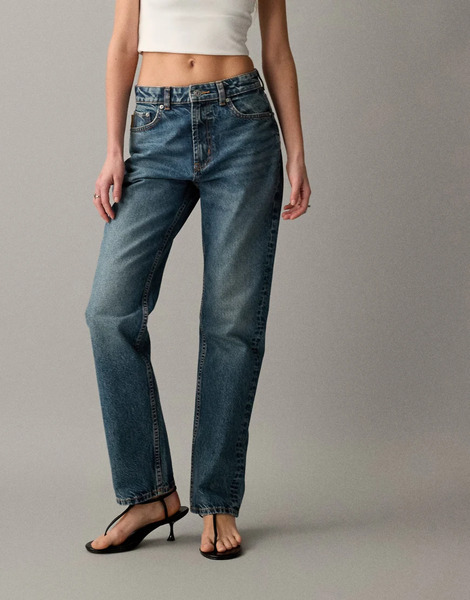  Asos Design Vaqueros Azul Auténtico De Corte Recto Con Lavado Medio De Estilo Años 90 De Asos Design Circular Design Collection 