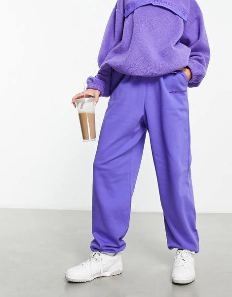  Asos Weekend Collective Joggers Morados Extragrandes De Asos Weekend Collective 