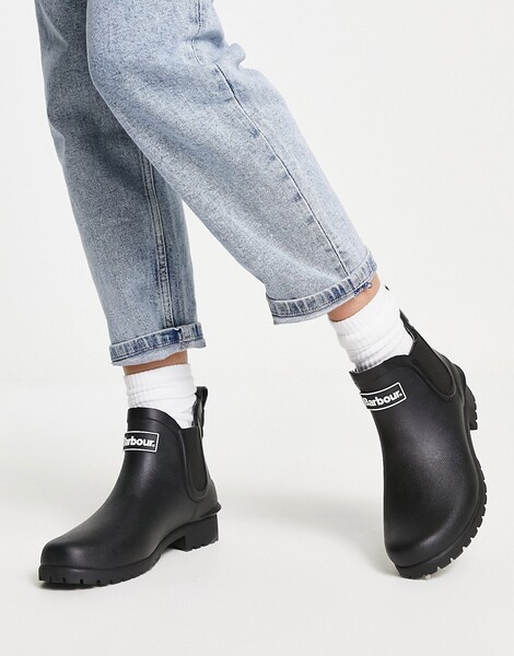  Barbour Botas De Agua Chelsea Negras Wilton De Barbour-negro 