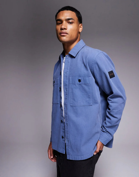  Boss Orange Sobrecamisa Azul Extragrande Locky De Boss Orange 