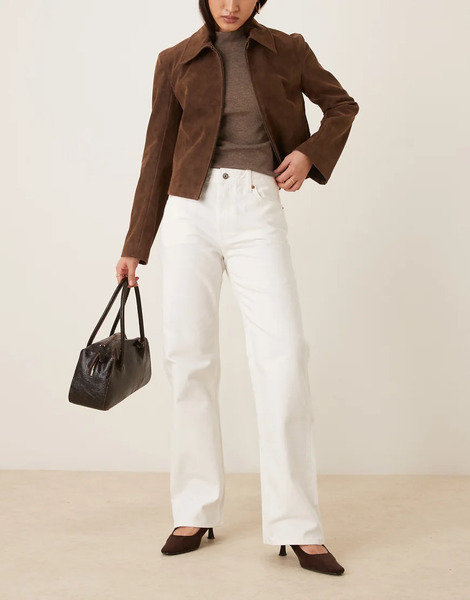  Calvin Klein Jeans Vaqueros Blancos De Pernera Recta De Estilo Años 90 De Calvin Klein Jeans 