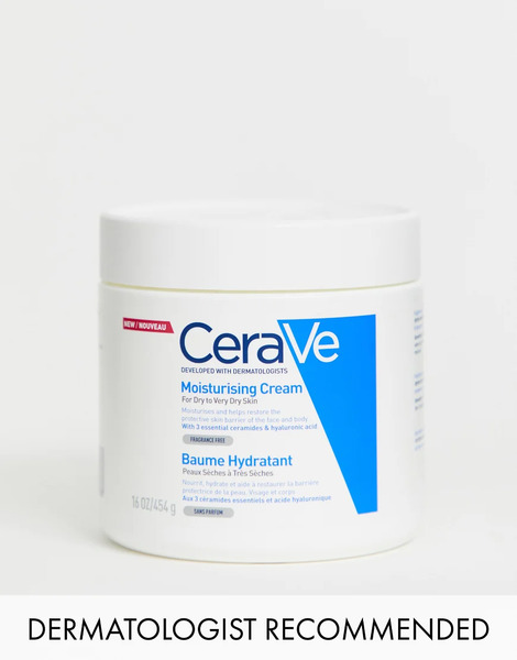  Cerave Crema Hidratante En Bote Con ácido Hialurónico Y Ceramidas Para Pieles Secas A Muy Secas De 454 G De Cerave-sin Color 