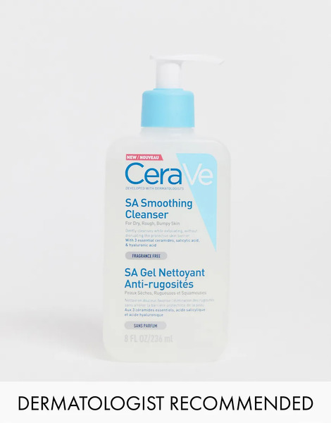  Cerave Limpiador Antirrugosidades Con ácido Salicílico Para Pieles Secas, ásperas Y Con Textura Sa De 236 Ml De Cerave-sin Color 