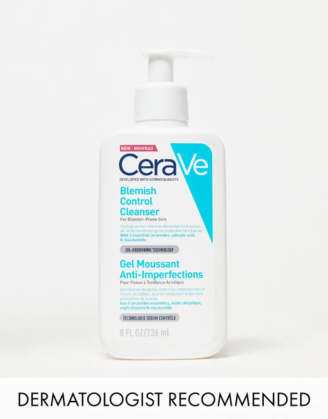  Cerave Limpiador Facial Antiimperfecciones Con Un 2% De ácido Salicílico Y Niacinamida Para Pieles Con Tendencia Acneica De 236 Ml De Cerave-sin Color 