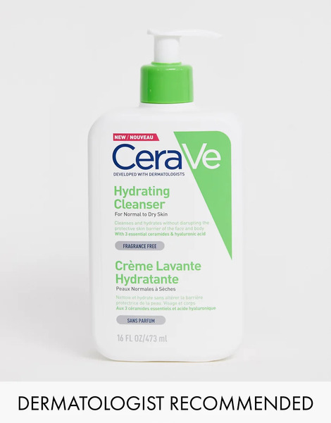  Cerave Limpiador Hidratante Con ácido Hialurónico Para Pieles Normales A Secas De 473 Ml De Cerave-sin Color 